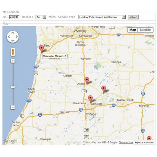 Marine Service and Product Locator