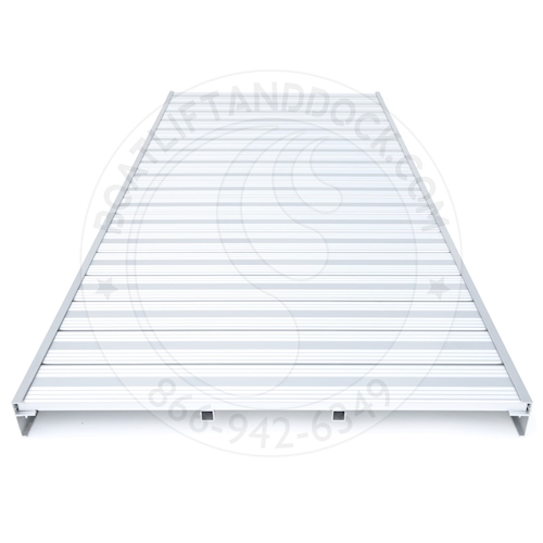 4 x 9.5 Anodized Aluminum Boardwalk Dock Section f