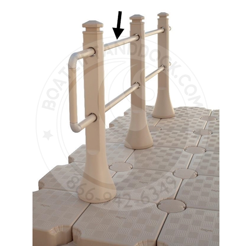 CANDOCK HORIZONTAL RAIL BEIGE FOR HANDRAIL, /FT - 