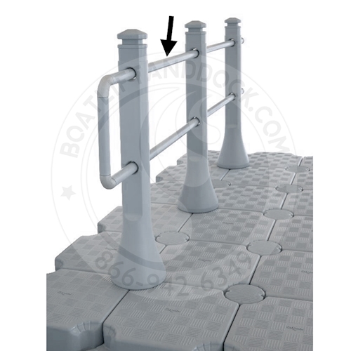CANDOCK HORIZONTAL RAIL GRAY FOR HANDRAIL, /FT - B