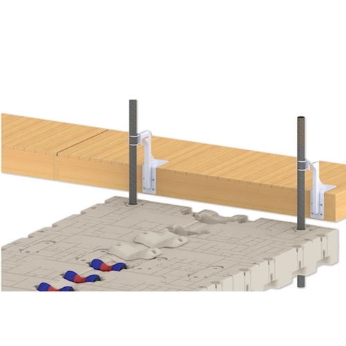 Wave Armor - Raised Pipe Mount to Fixed Dock Kit -