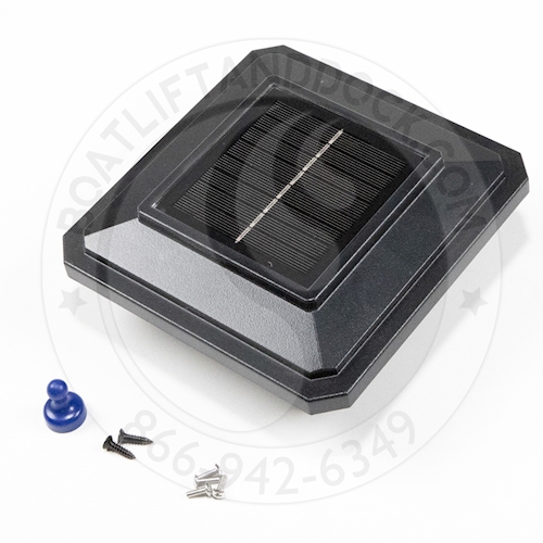 Solar Post Cap Light - Black - 3 LED Colors