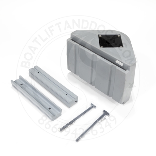 PolyDock Large Poly Pipe Bracket - Gray