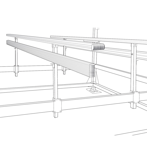 LSP Under Deck Poly Rail Kit - LS5013BU