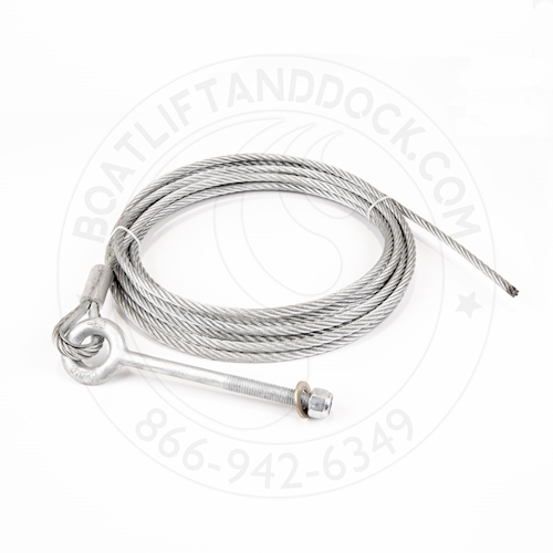 Aftermarket ShoreMaster Winch Cable - Replaces 100