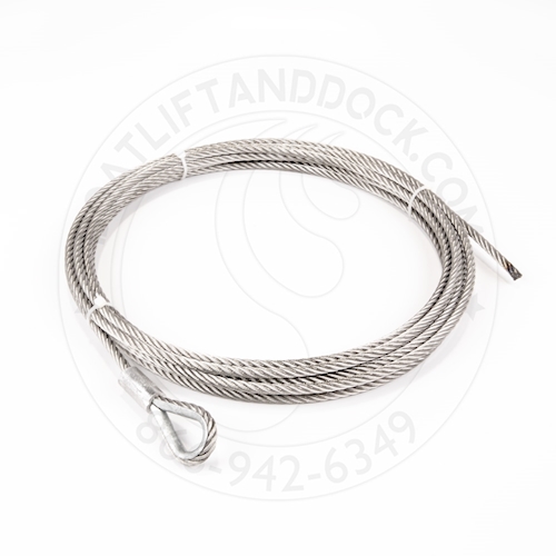 Aftermarket ShoreMaster Winch Cable - Replaces 100