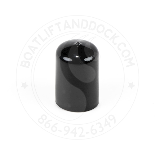 Round Pipe Cap - 1-1/4" Cap - Black