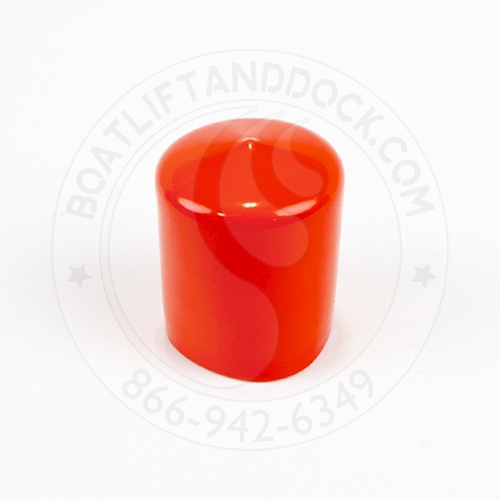 Round Pipe Cap - 2" Cap - Red