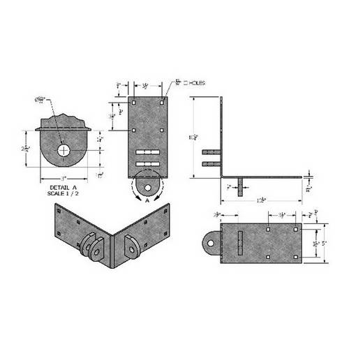 Light Duty Wood Dock Hardware