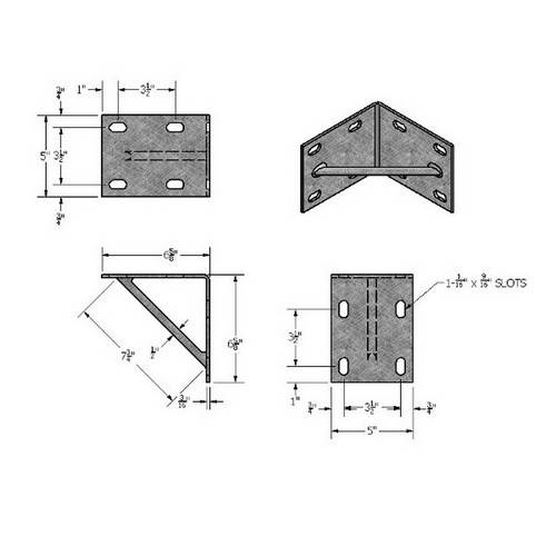 Light Duty Wood Dock Hardware