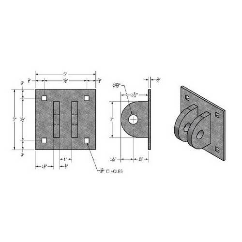 Light Duty Wood Dock Hardware