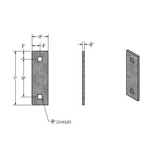 Light Duty Wood Dock Hardware