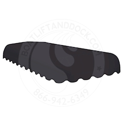 ShoreMaster 27 x 108" Hydrofend Black Canopy Cover - SMR27108-HF-BK ShoreMaster Hydrofend Black Canopy Cover