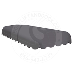 ShoreMaster 27 x 108" Hydrofend Charcoal Canopy Cover - SMR27108-HF-CC ShoreMaster Hydrofend Charcoal Canopy Co