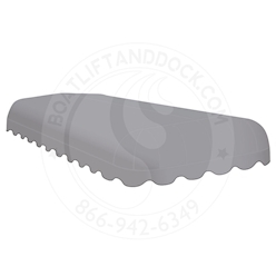 ShoreMaster 33 x 132" Hydrofend Gray Canopy Cover - SMR33132-HF-GY ShoreMaster Hydrofend Gray Canopy Cover
