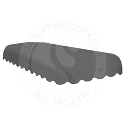 ShoreMaster 23 x 120" HarborTime Storm Gray Canopy Cover - SMR23120HT-SMGY ShoreMaster HarborTime Storm Gray Canopy