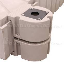 PolyDock Light Duty Poly Pipe Bracket - Tan ShoreMaster Light Duty Poly Pipe Bracket