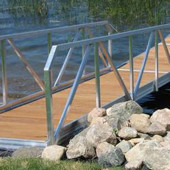 ShoreMaster 4 x 24 Residential Gangway Frame & Handrails ShoreMaster 4 x 24 Residential Gangway Frame w/Handrail