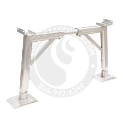 MaxStand Adjustable Width Hidden Under Dock Supports MaxStand 3-4 Wide Shorty Hidden Support System - M