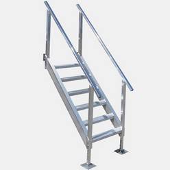 ShoreMaster 6 Step Dock Stair with Handrails ShoreMaster 6 Step QC Dock Stair with Handrail