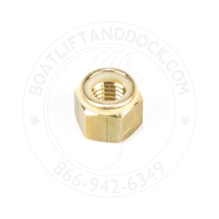 Nut 1/2" Brass Nyloc - 1001795