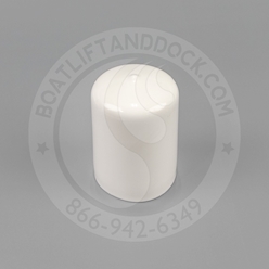 1-1/2" Round Pipe Caps Dock Post Cap - 1-1/2" - White