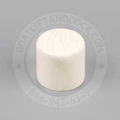 Round Pipe Caps - 2-11/16" Post - White Round Pipe Caps - 2-11/16" Post - White