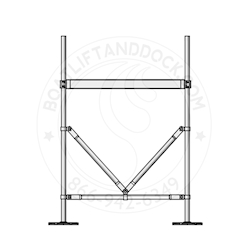 Alumidock 3 Leg Assembly for 32" Wide Sections