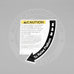 ShoreStation Direction Arrow Raise Decal - 4850359 ShoreStation Direction Arrow Raise Decal - 4850359