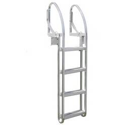 ShoreMaster Aluminum 4 Step Pivoting Dock Ladder ShoreMaster 4 Step Pivoting Dock Ladder