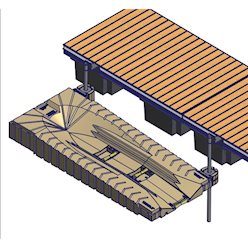 ShorePort-Parallel to Floating Dock - Calm Water Configuration 2 ShoreMaster ShorePort Drive On PWC Dock-Parallel t