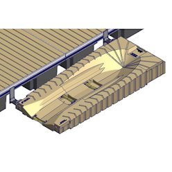 ShorePort-Parallel to Floating Dock - Calm Water Configuration 1 ShoreMaster ShorePort Drive On PWC Dock-Parallel t