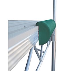 36" Half Round Bumper with Lip - Green 36" Half Round Bumper with Lip - Green