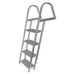 Angled Aluminum Dock Ladder - 4 Step Angled Aluminum Dock Ladder - 4 Step