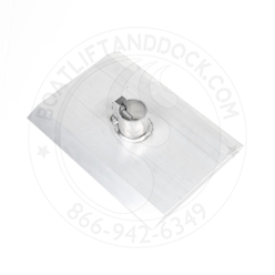 14" x 10" Aluminum Base Pad - Fits 2" OD Post 14" x 10" Aluminum Base Pad