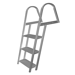 Angled Aluminum Dock Ladder - 3 Step Angled Aluminum Dock Ladder - 3 Step