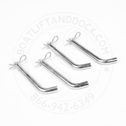 4 Pack - 4" Zinc Plated Leg Pin