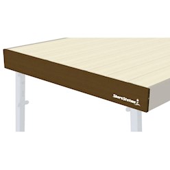 ShoreStation Brown End Boards for All Aluminum Sections Dock End Board - 2ft for Aluminum Side Dock - Brow
