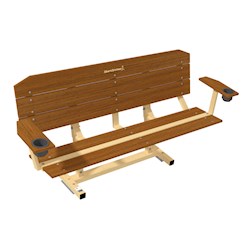 ShoreStation 4 Dock Bench with Pedestal Base - Brown ShoreStation 4 Dock Bench with Pedestal Base