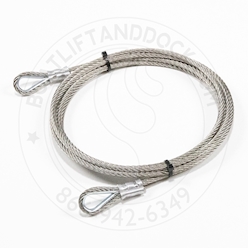 LSP Rear Cable - 20769 LSP Rear Leveling Cable - Stainless Looped End - 2