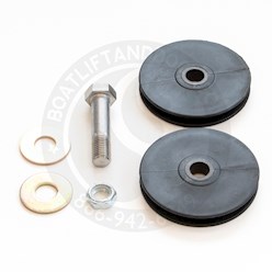 CraftLander (4) Thin Sheave Assembly Kit For MH-V35 Lifts (pre 2012-1/2) CraftLander Complete Dual Thin Sheave Assembly For
