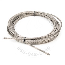 Hewitt 1/4" x 30 Stainless Steel Cable - L1C301 1/4" x 30 Stainless Steel Cable