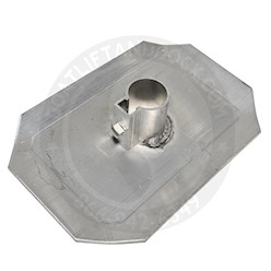Aluminum Mud Plate for 1.66" OD Pipe Hewitt Standard Aluminum Mud Plate