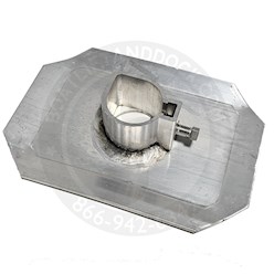 8-1/2" x 12" Aluminum Mud Pad - Fits 2-3/8" OD Hewitt Large Post Aluminum Mud Pad