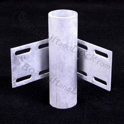 Standard Duty Wood Dock Inside Corner 3" Pipe Holder H-IC3 Standard Duty Wood Dock Inside Corner 3" Pipe Holder H-IC3