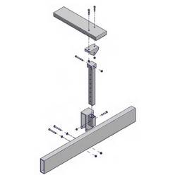 ShoreMaster Swivel Bunk Hardware For 3k - 6k Lifts ShoreMaster 5000 Swivel Bunk