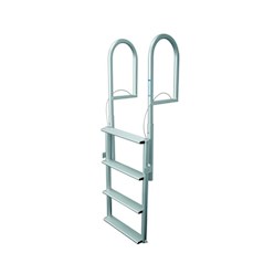 4 Wide Step Aluminum Lift Dock Ladder Retractable Aluminum Dock Ladder - 4 Step