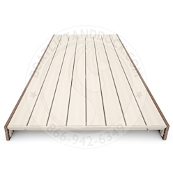 ShoreStation All Aluminum Beige & Walnut Dock Sections ShoreStation 4 x 8 Aluminum Dock Section - Sand Be