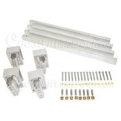 ShoreMaster Straight Rack Pontoon Guide On Brackets ShoreMaster Straight Rack Pontoon Guide On Set