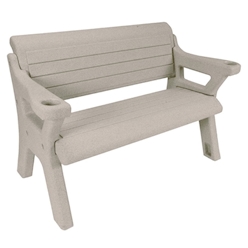 Wave Armor 5 Outdoor Dock Bench